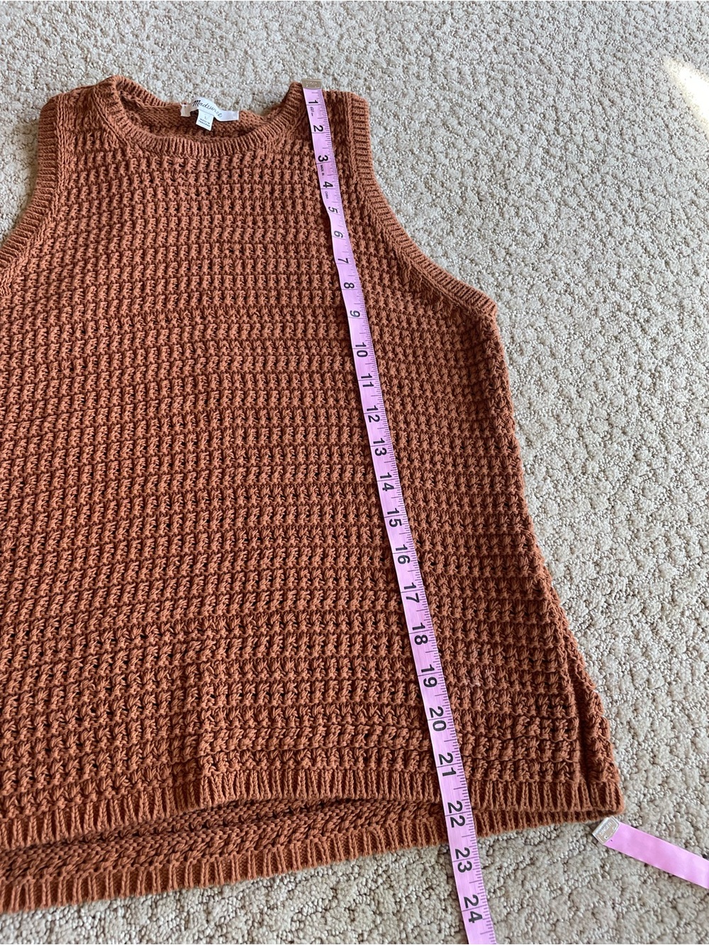 madewell cotton crocheted tank - Picture 3 of 6